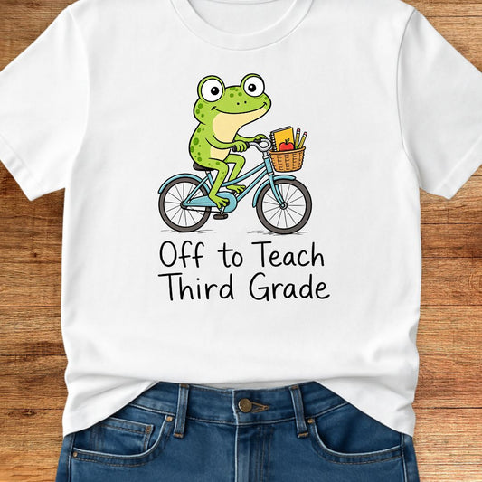 Off to Teach Third Grade Teacher T-Shirt - teachngear