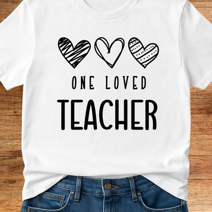 One Loved Teacher T-Shirt - teachngear