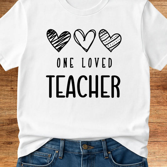 One Loved Teacher T-Shirt - teachngear