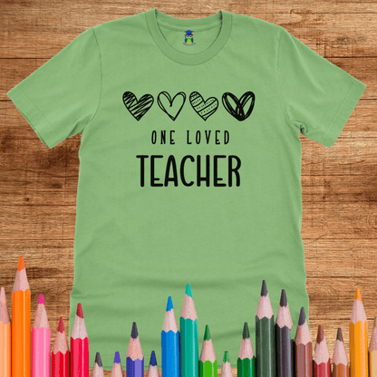 One Loved Teacher T-Shirt - teachngear
