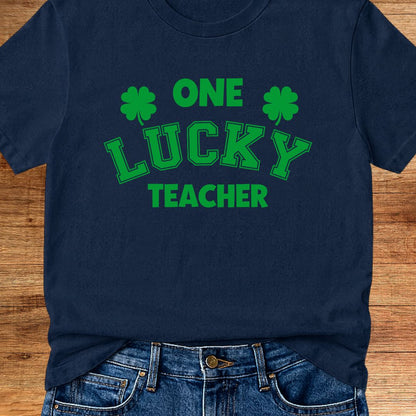 One Lucky Teacher T-Shirt - teachngear