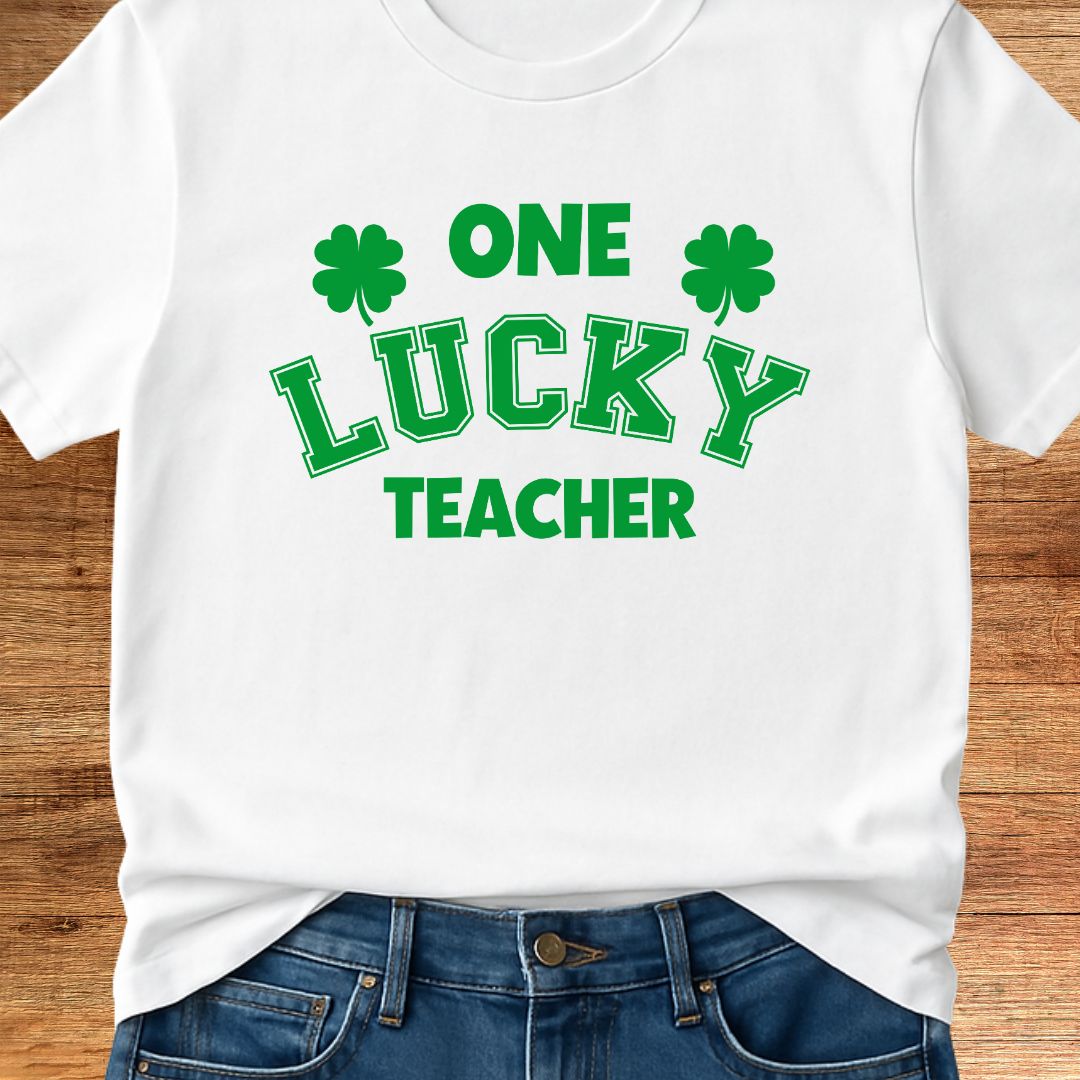 One Lucky Teacher T-Shirt - teachngear