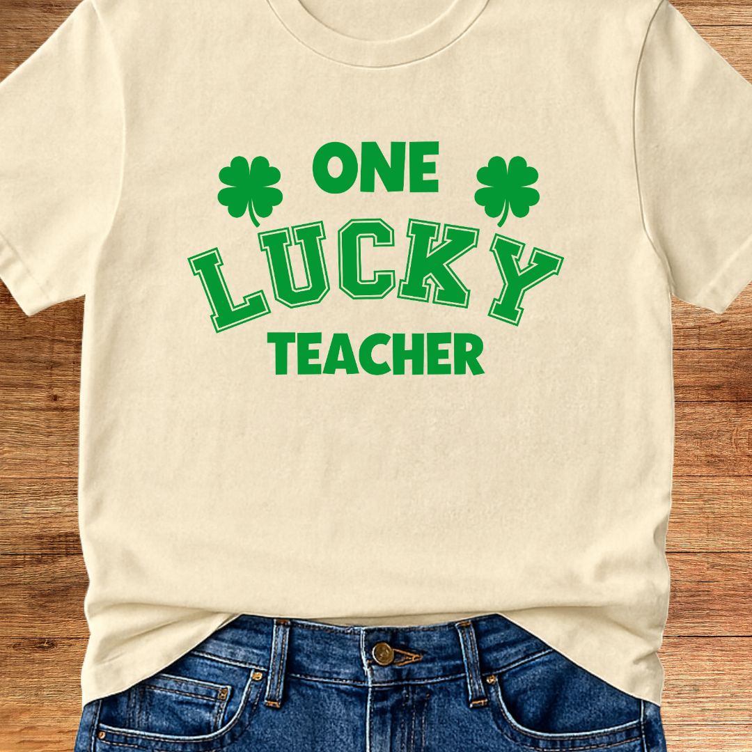 One Lucky Teacher T-Shirt - teachngear