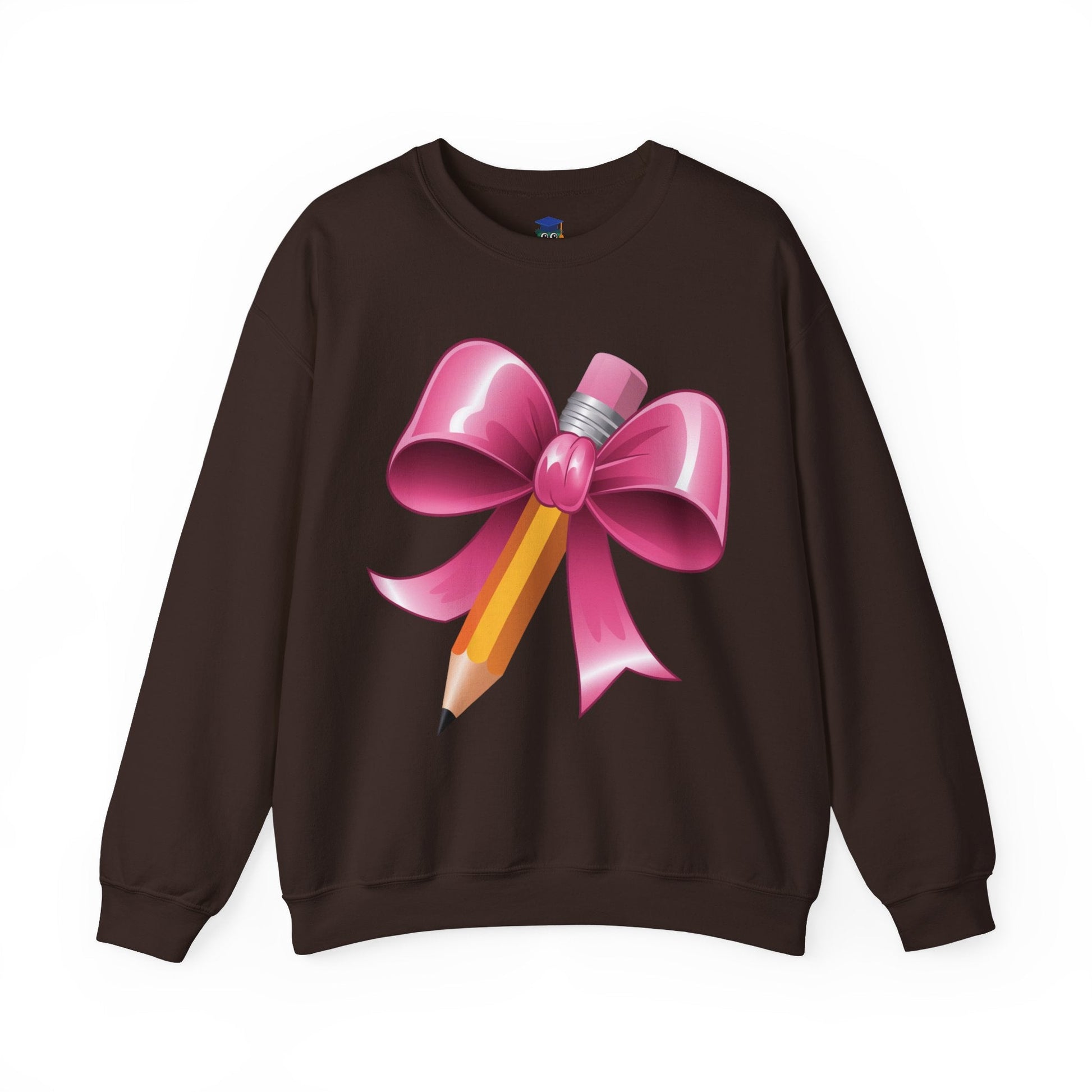 Pencil with Bow Teacher Sweatshirt - teachngear