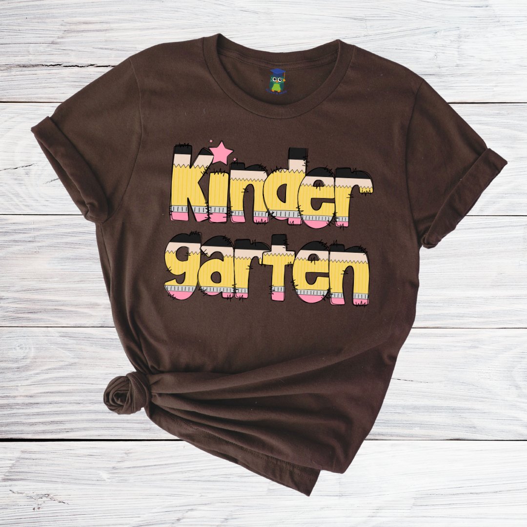 Pencils Kindergarten Teacher Shirt - teachngear