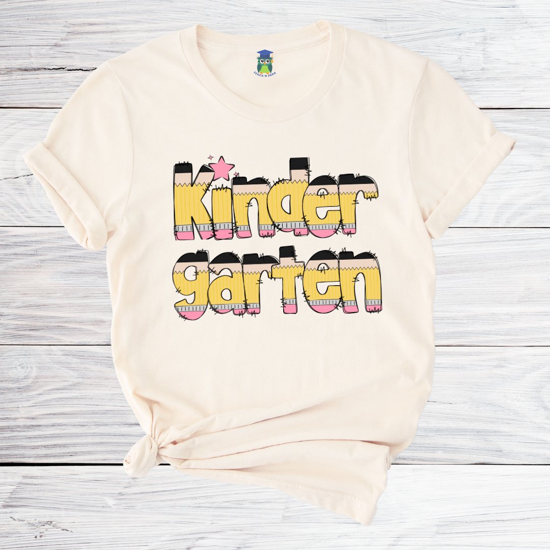 Pencils Kindergarten Teacher Shirt - teachngear