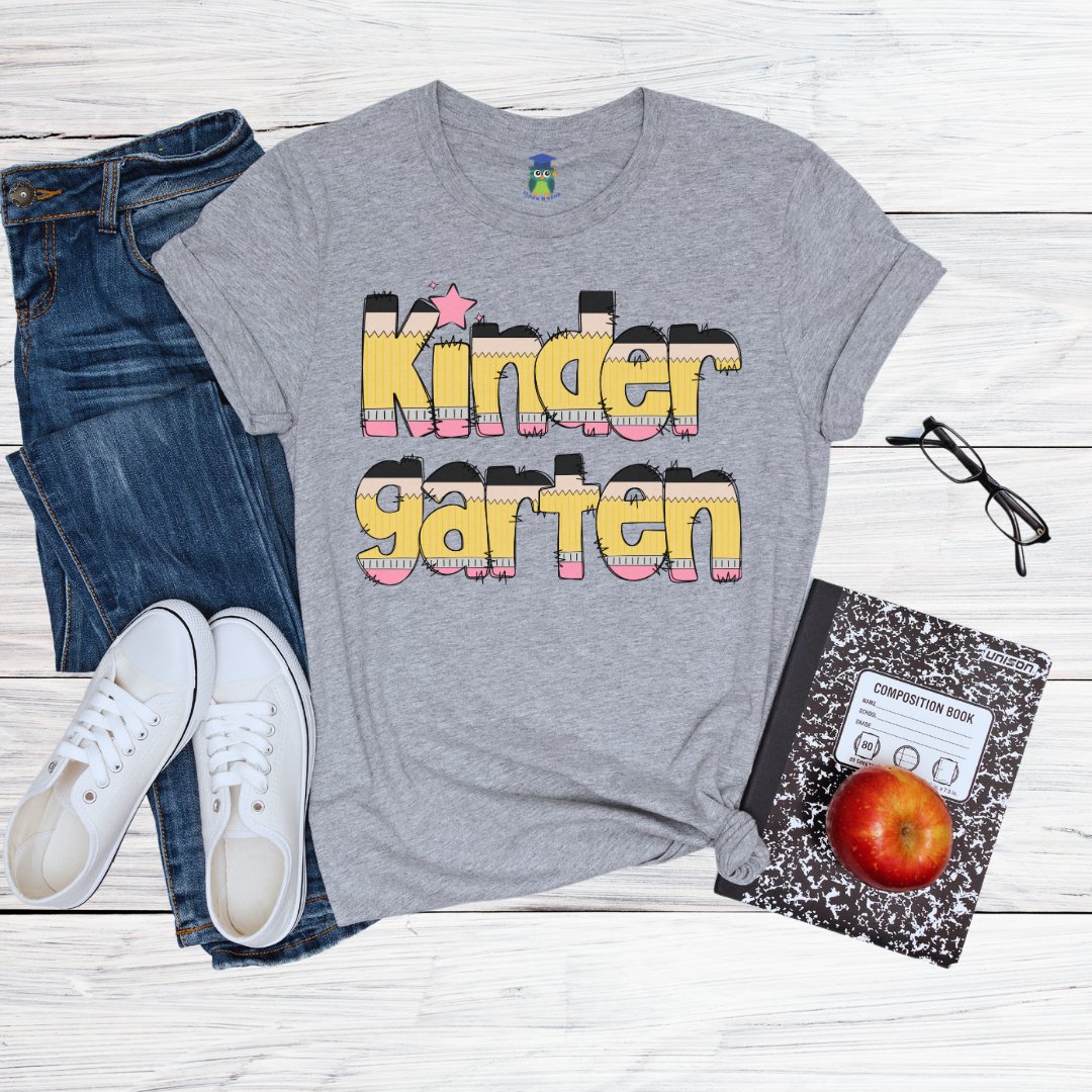 Pencils Kindergarten Teacher Shirt - teachngear