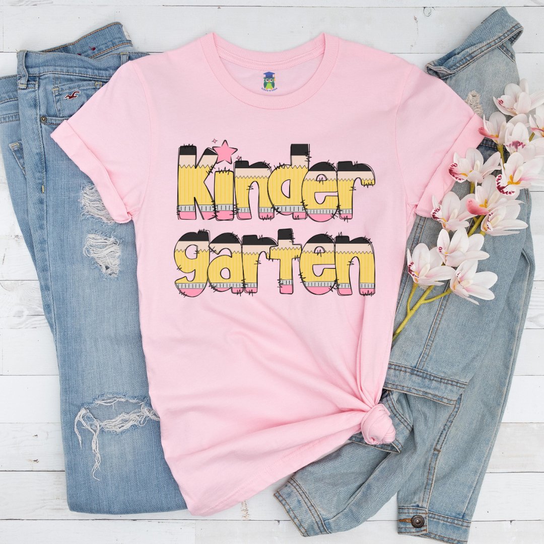 Pencils Kindergarten Teacher Shirt - teachngear