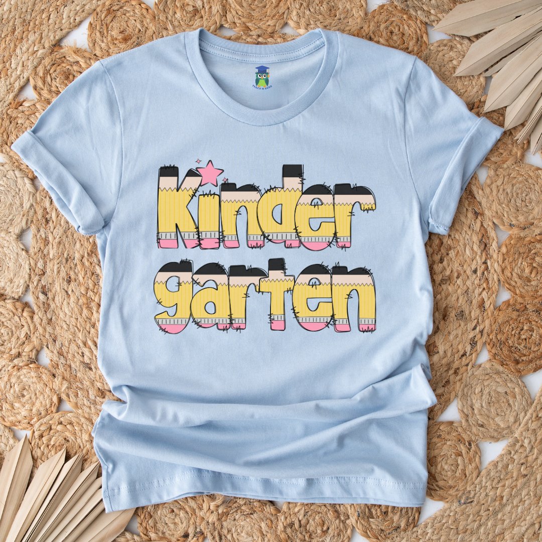 Pencils Kindergarten Teacher Shirt - teachngear