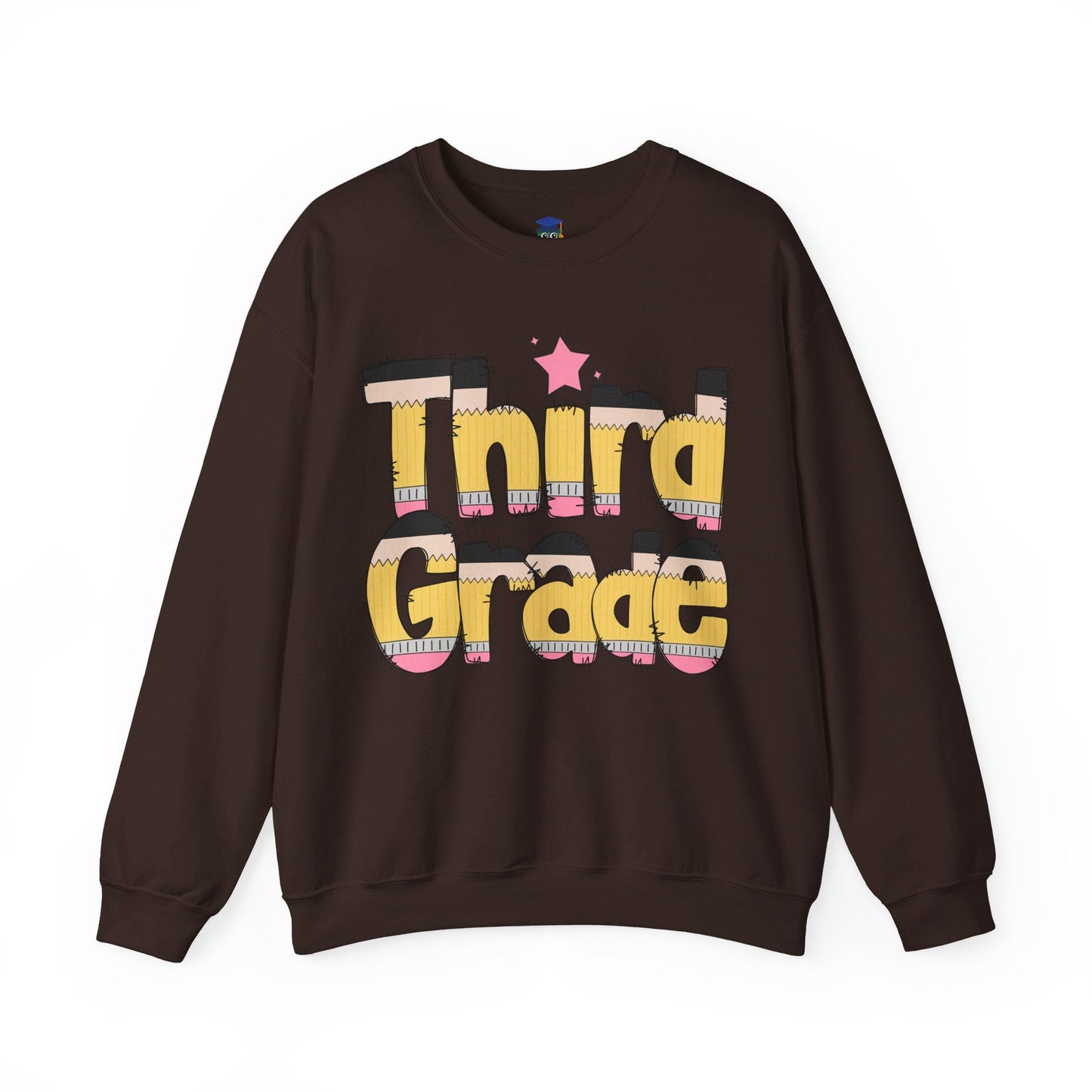 Pencils Third Grade Teacher Sweatshirt - teachngear