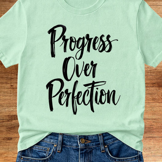 Progress over Perfection Teacher T-Shirt - teachngear
