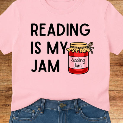 Reading is my Jam Teacher T-Shirt - teachngear