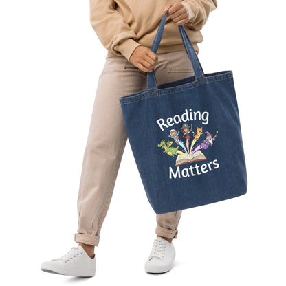 Reading Matters Denim Organic Teacher Carryall - teachngear