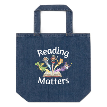 Reading Matters Denim Organic Teacher Carryall - teachngear