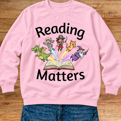 Reading Matters Teacher Sweatshirt - teachngear
