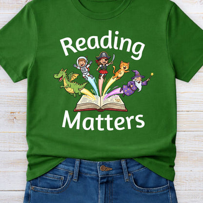 Reading Matters Teacher T-Shirt - teachngear