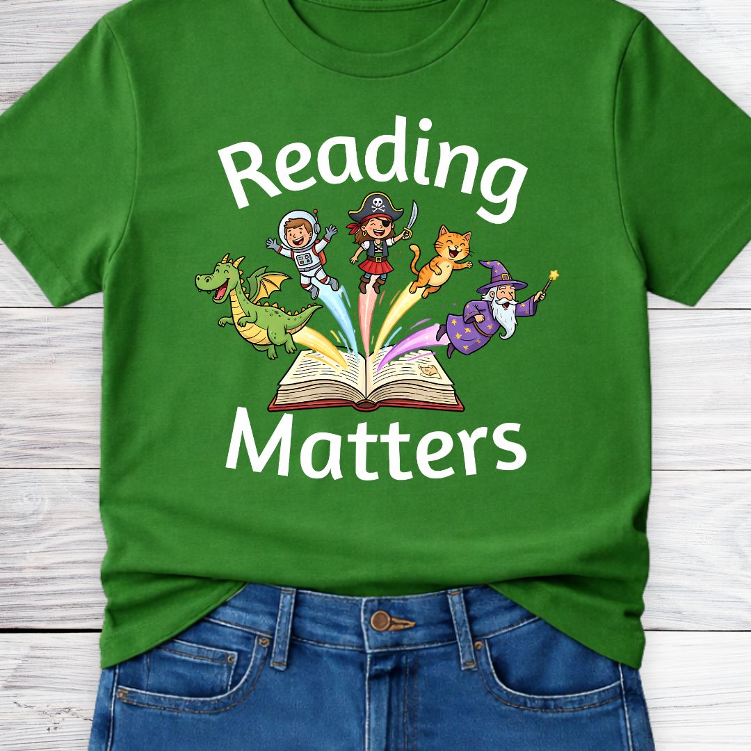 Reading Matters Teacher T-Shirt - teachngear