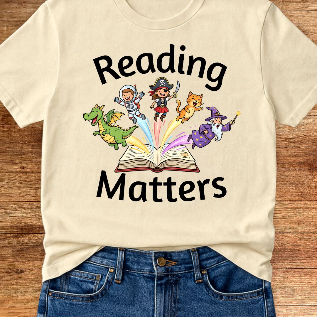 Reading Matters Teacher T-Shirt - teachngear