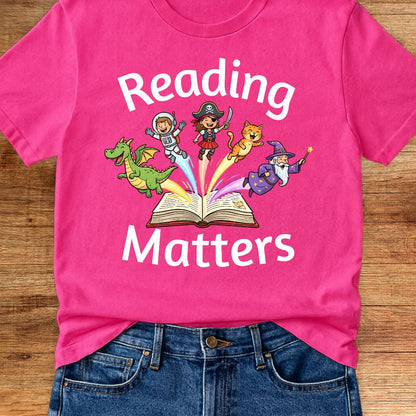 Reading Matters Teacher T-Shirt - teachngear