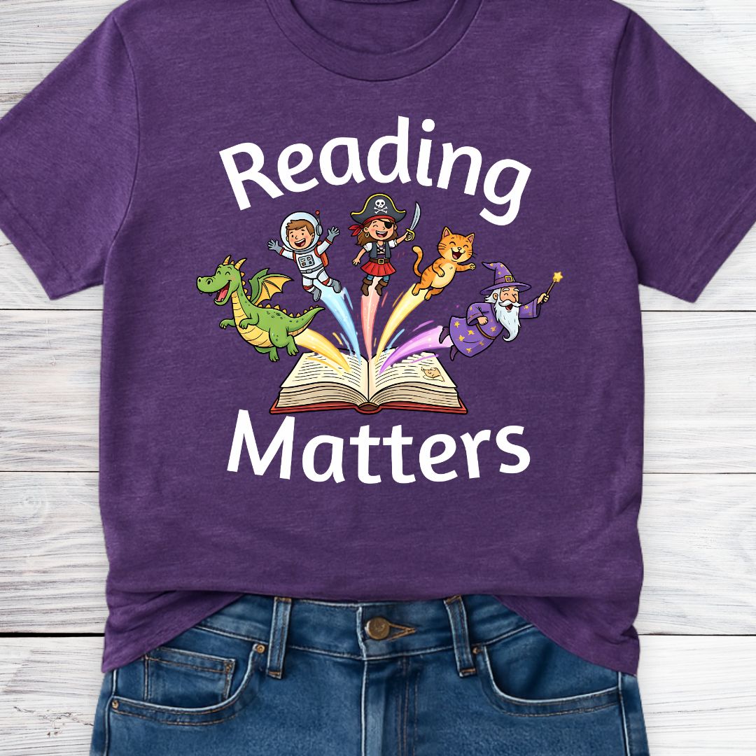 Reading Matters Teacher T-Shirt - teachngear