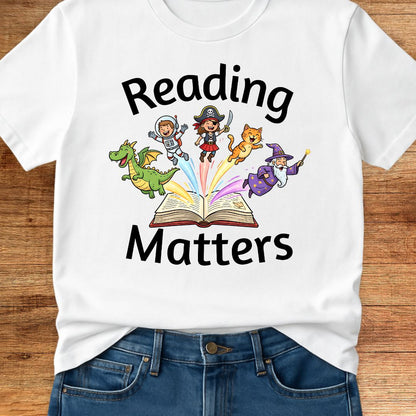 Reading Matters Teacher T-Shirt - teachngear
