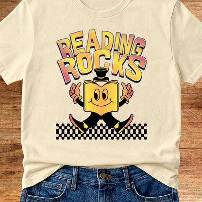 Reading Rocks Teacher T-Shirt - teachngear