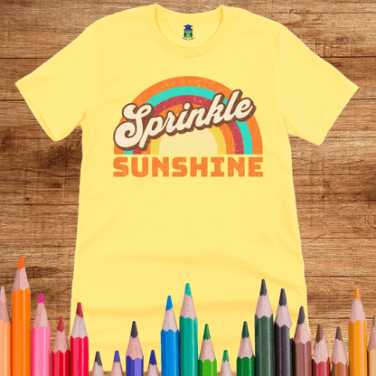 Retro Sprinkle Sunshine Teacher Shirt - teachngear