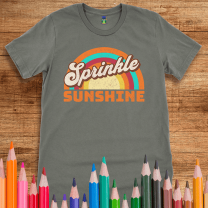 Retro Sprinkle Sunshine Teacher T-Shirt - teachngear