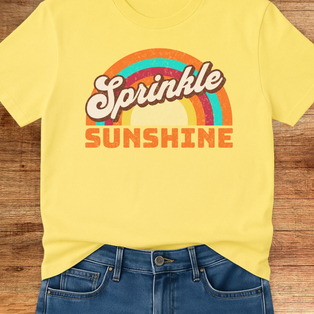 Retro Sprinkle Sunshine Teacher T-Shirt - teachngear
