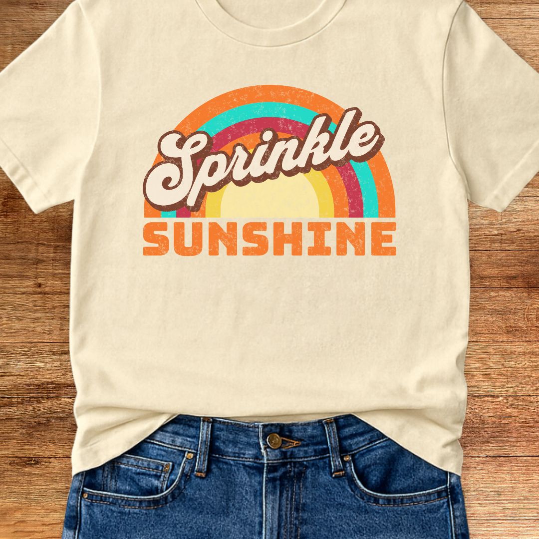 Retro Sprinkle Sunshine Teacher T-Shirt - teachngear