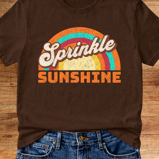 Retro Sprinkle Sunshine Teacher T-Shirt - teachngear