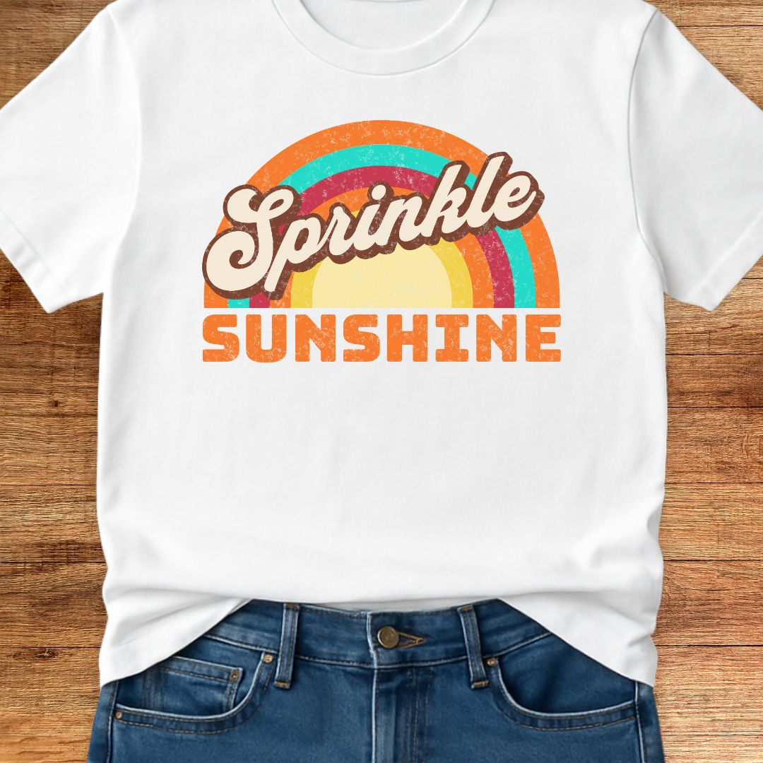 Retro Sprinkle Sunshine Teacher T-Shirt - teachngear