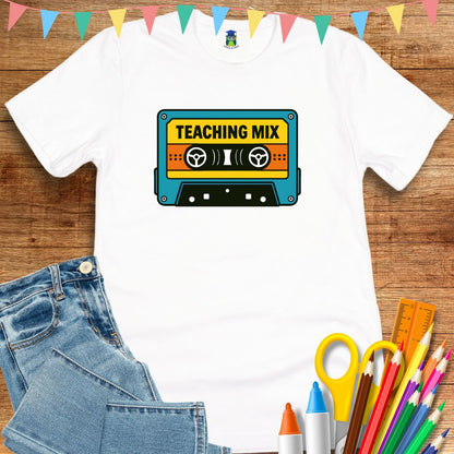 Retro Teacher Mix Teacher T-Shirt - teachngear