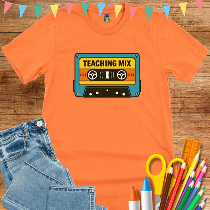 Retro Teacher Mix Teacher T-Shirt - teachngear