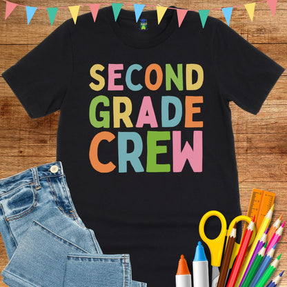 Second Grade Crew Teacher T-Shirt - teachngear