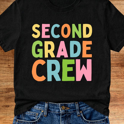 Second Grade Crew Teacher T-Shirt - teachngear