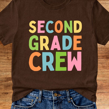 Second Grade Crew Teacher T-Shirt - teachngear