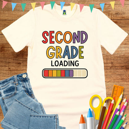 Second Grade Loading Teacher T-Shirt - teachngear