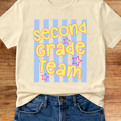 Second Grade Team Teacher T-Shirt - teachngear