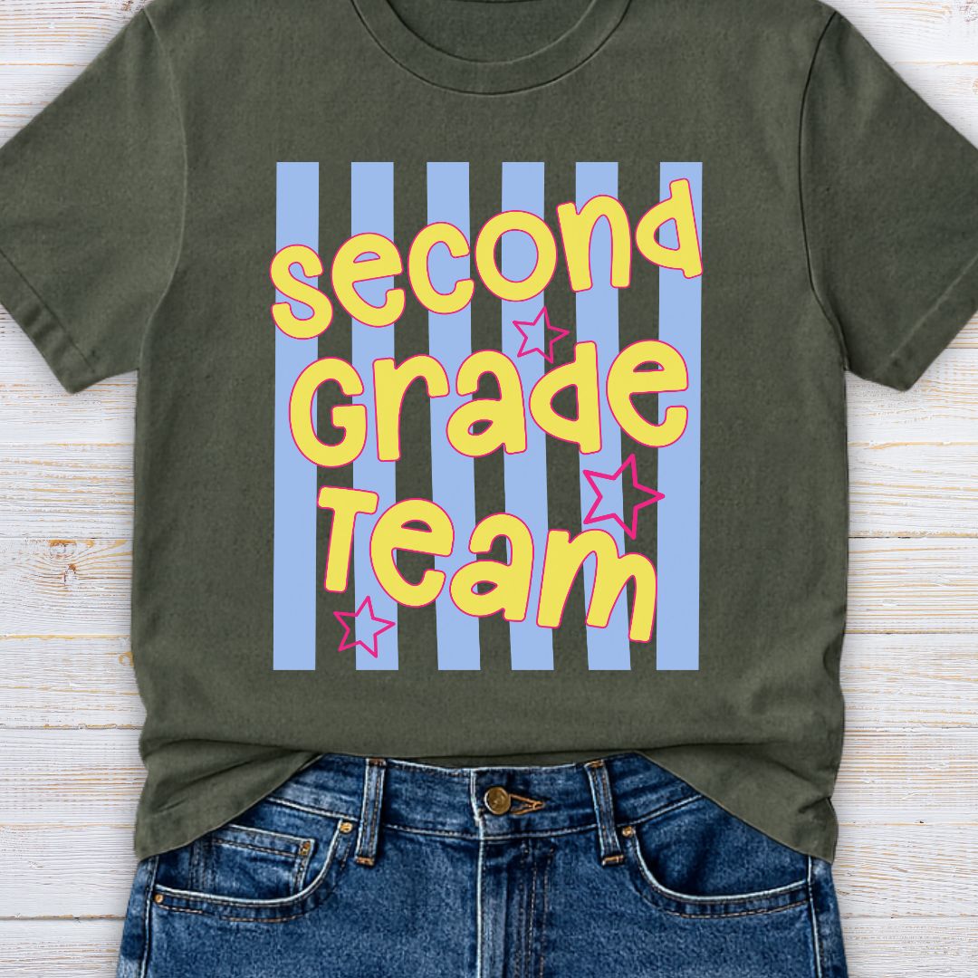 Second Grade Team Teacher T-Shirt - teachngear