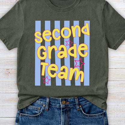 Second Grade Team Teacher T-Shirt - teachngear
