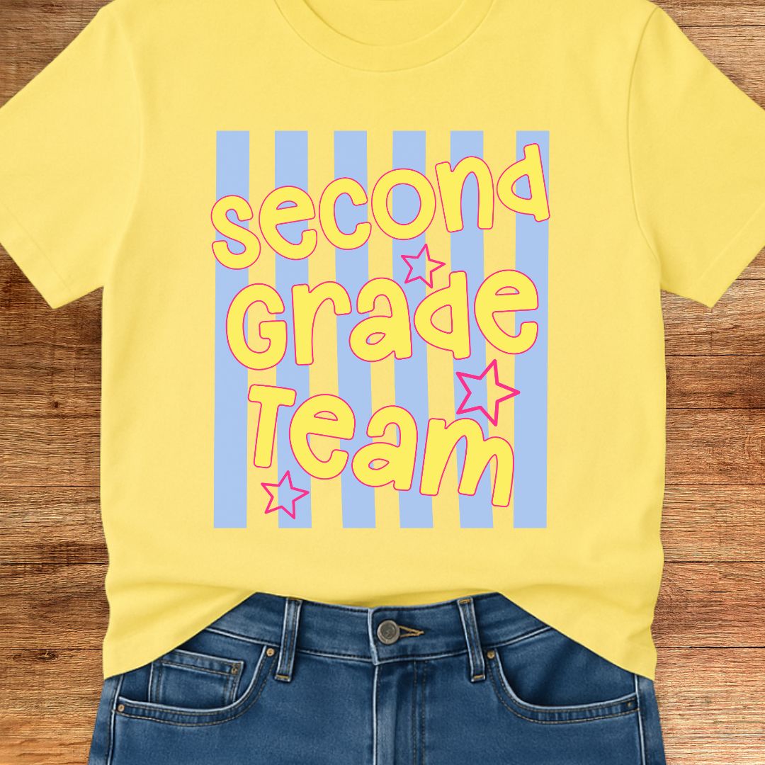 Second Grade Team Teacher T-Shirt - teachngear