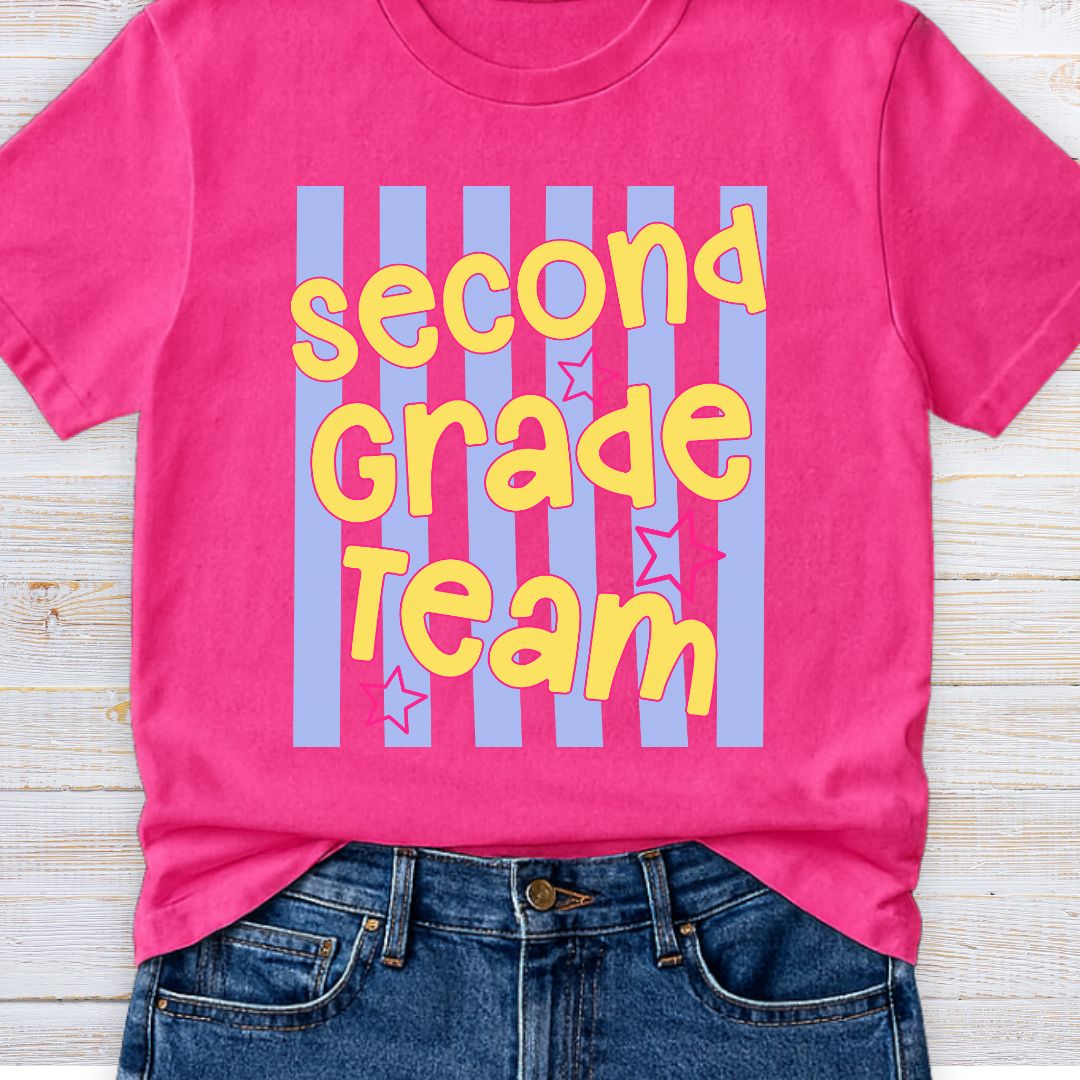 Second Grade Team Teacher T-Shirt - teachngear