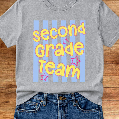 Second Grade Team Teacher T-Shirt - teachngear