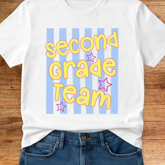 Second Grade Team Teacher T-Shirt - teachngear