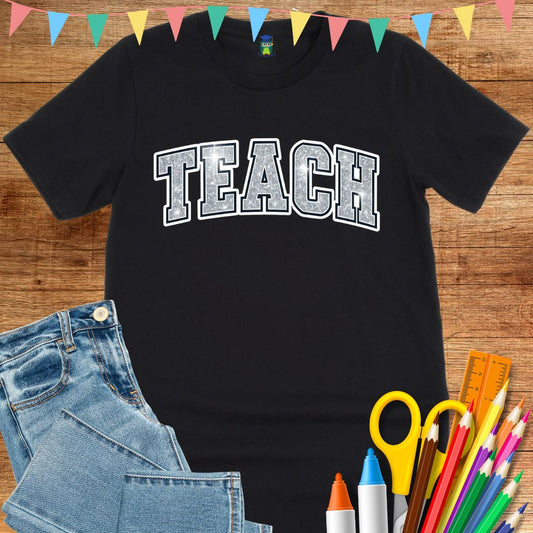 Shimmer Teach Teacher T-Shirt - teachngear