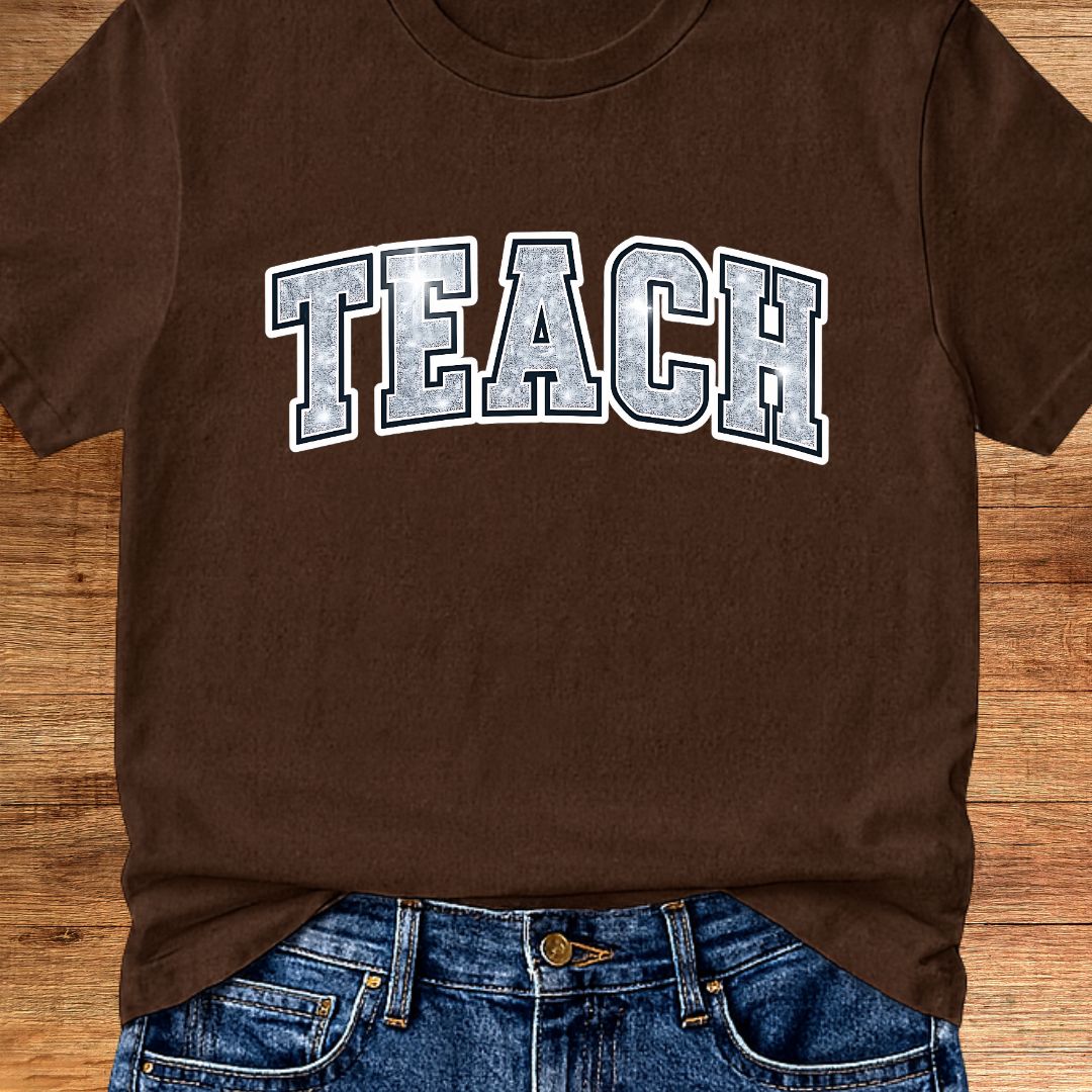 Shimmer Teach Teacher T-Shirt - teachngear