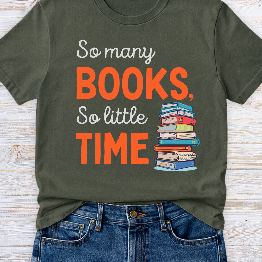 So Many Books Teacher T-Shirt - teachngear