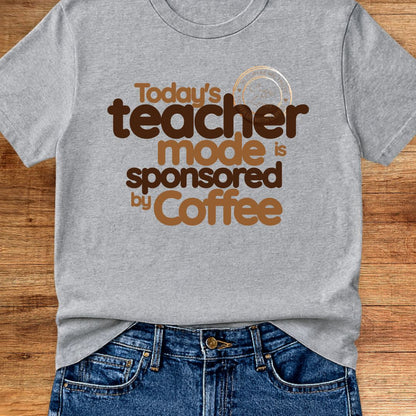 Sponsored by Coffee Teacher T-Shirt - teachngear