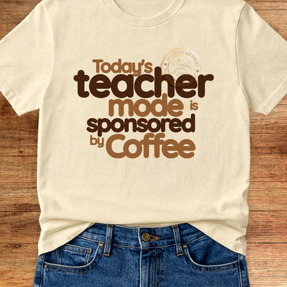 Sponsored by Coffee Teacher T-Shirt - teachngear